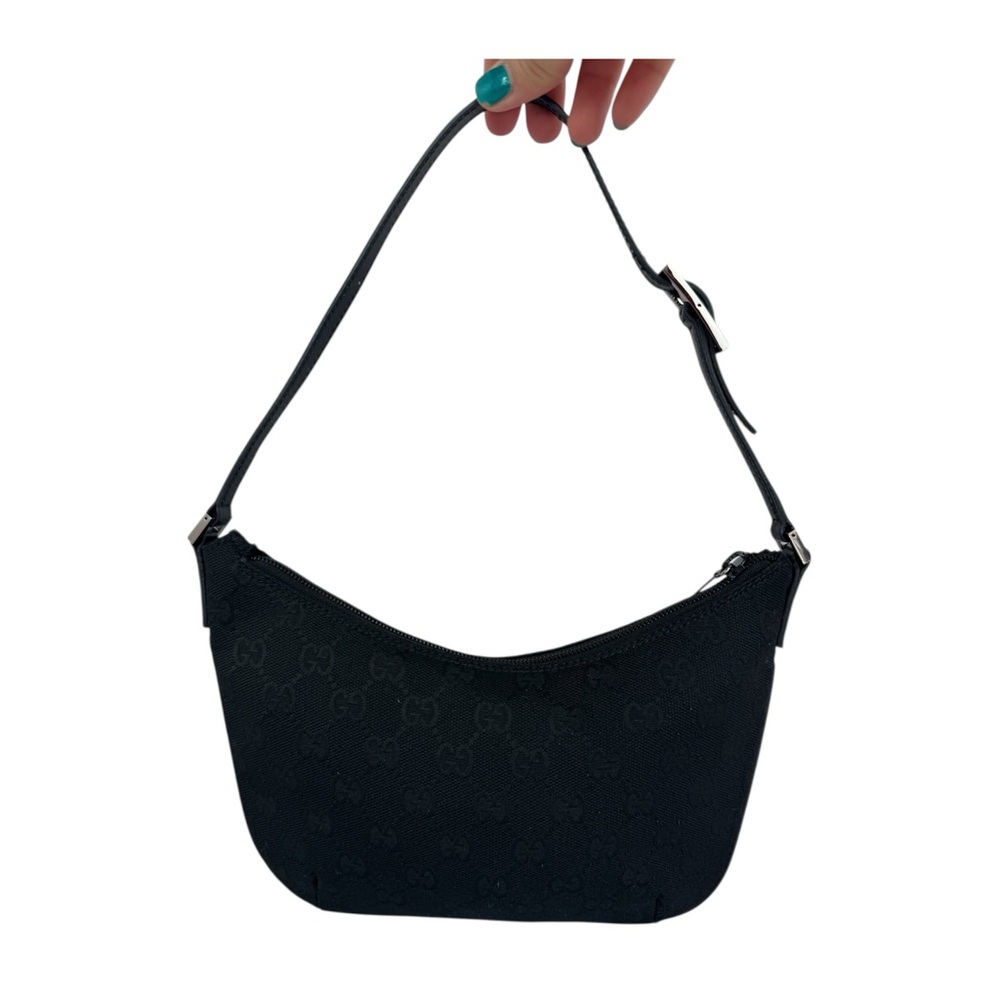 Gucci GG Black Monogram Shoulder Bag